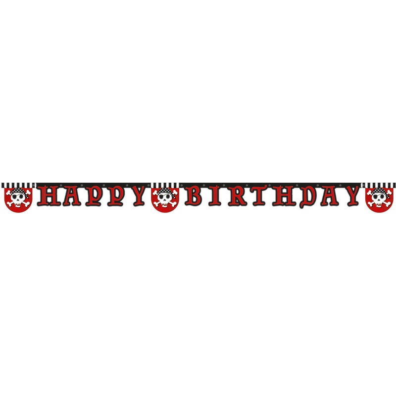 Pirate treasure hunt garland 2m