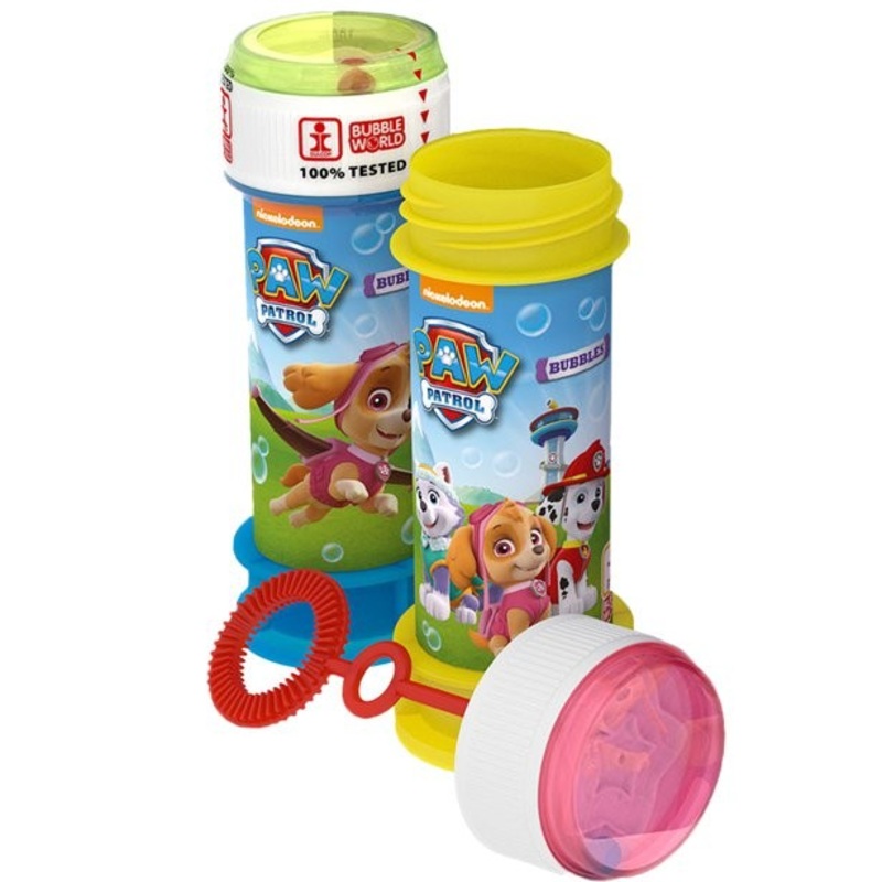 1 Paw Patrol bubble bottle with game