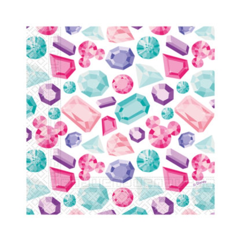 20 jewel Minnie Mouse napkins