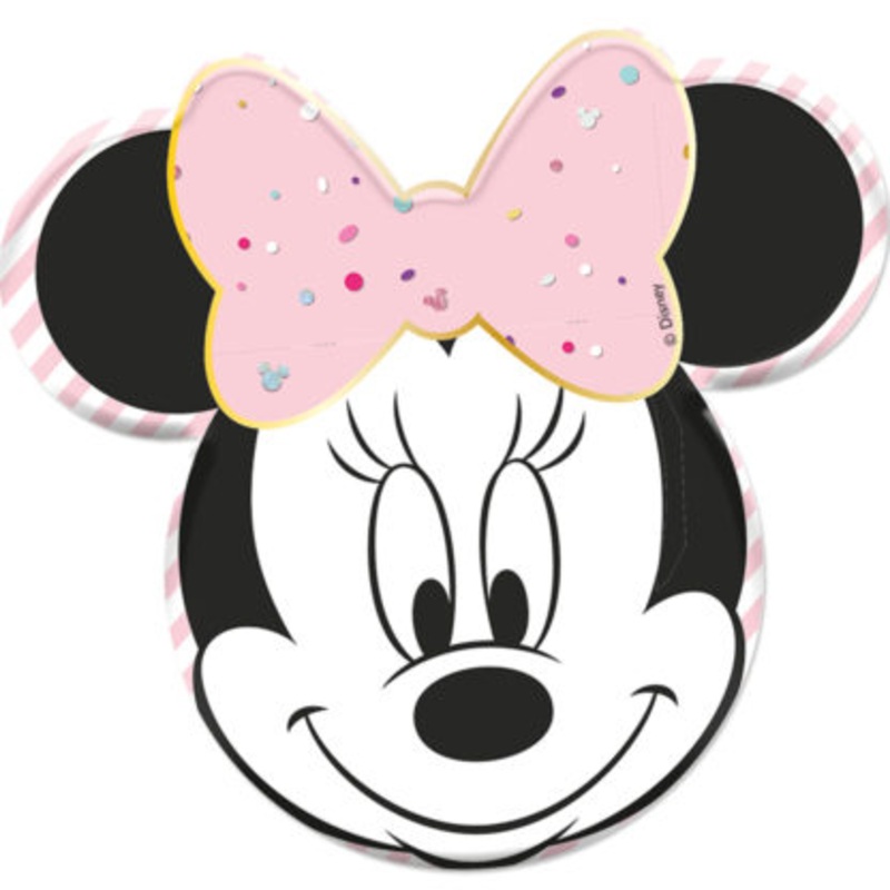 4 jewels Minnie Mouse plate 31.5cm