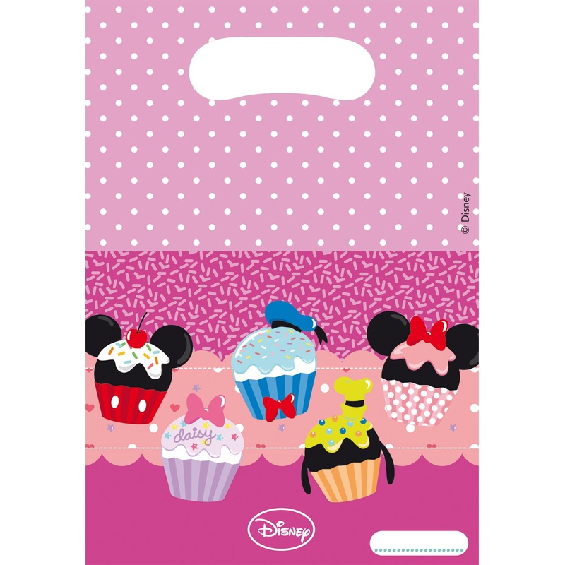 6 Mickey's Cupcake Party Gift Bags