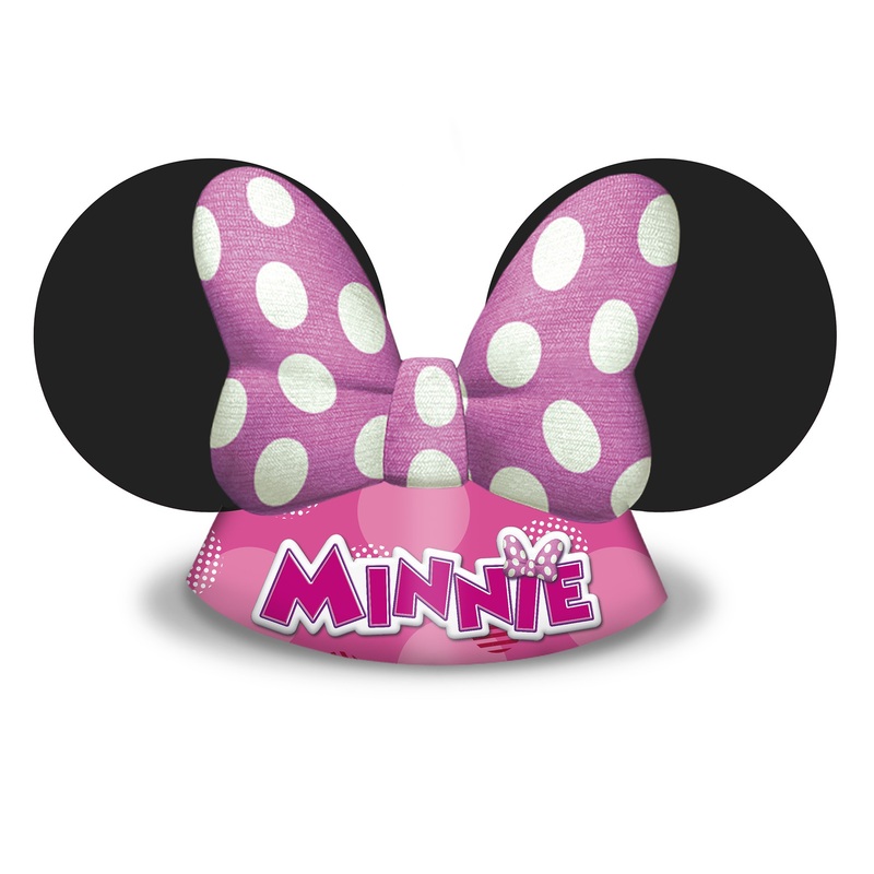 6 Minnie & Daisy party hats