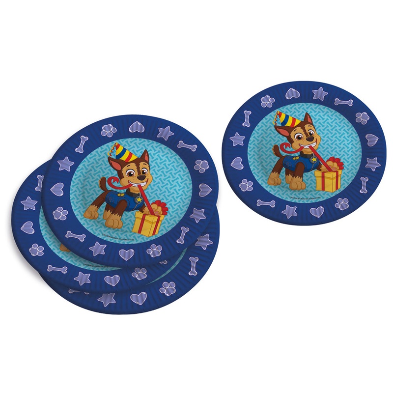 6 Paw Patrol Friends plates Chase 23cm
