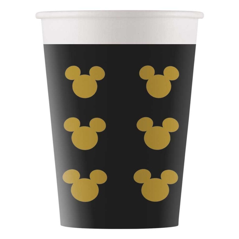 8 Mickey Mouse Goldstar cups 160ml