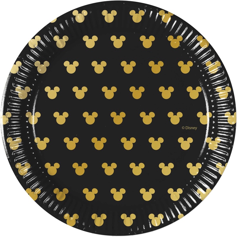 8 Mickey Mouse Goldstar plates 20cm