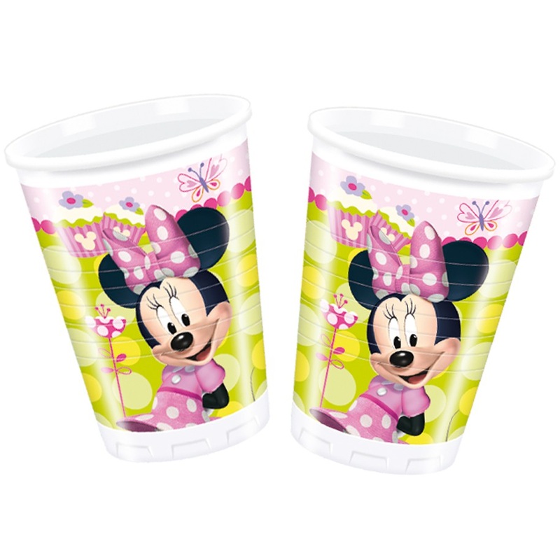 8 Minnie Mouse Glory Day cups 200ml
