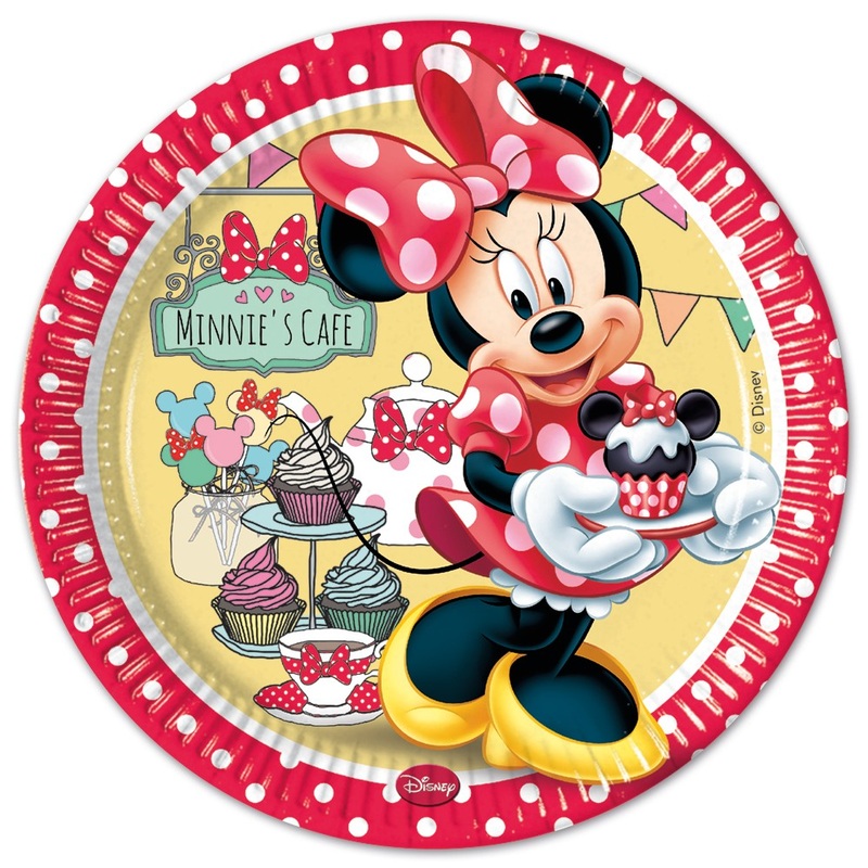 8 Minnies Bistrot paper plates 23cm