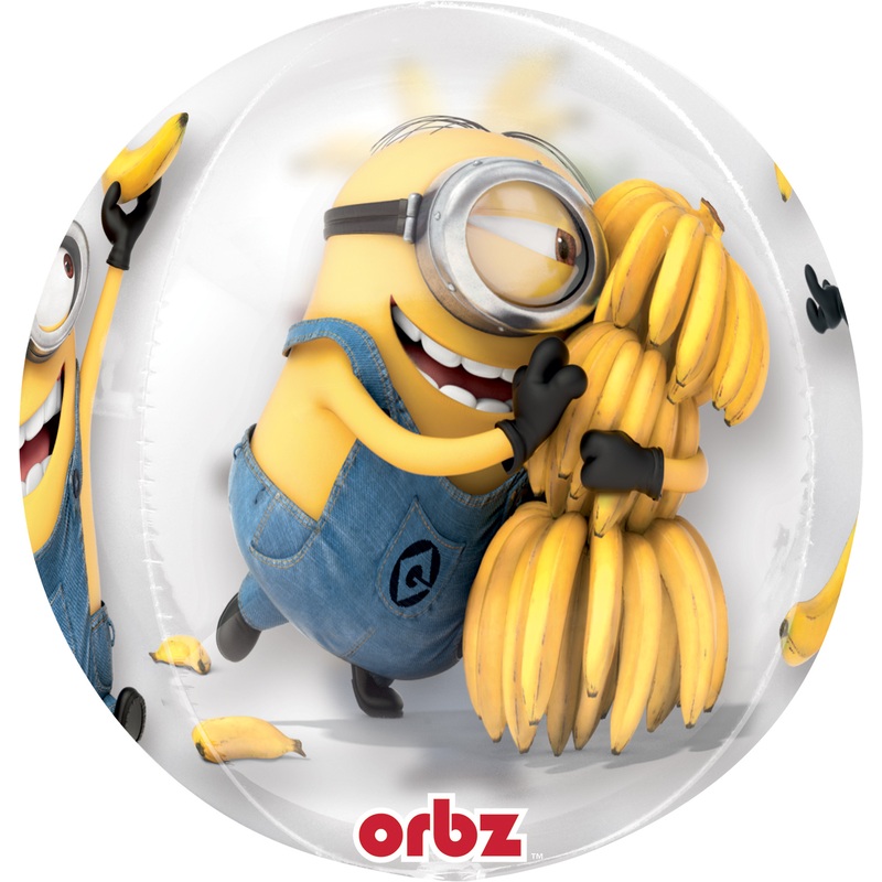 Ball balloon Crazy Minions transparent