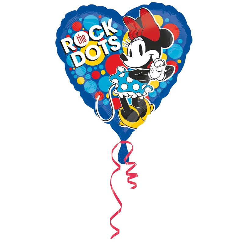 Heart balloon Minnie Mouse Rock the Dots