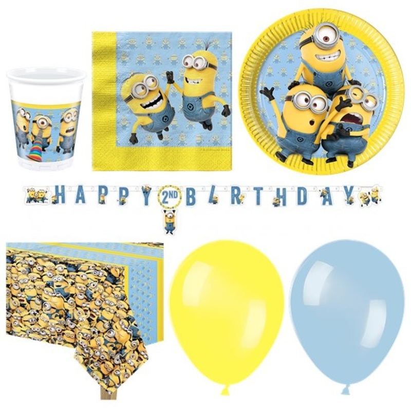 Minions party set deluxe 16 people