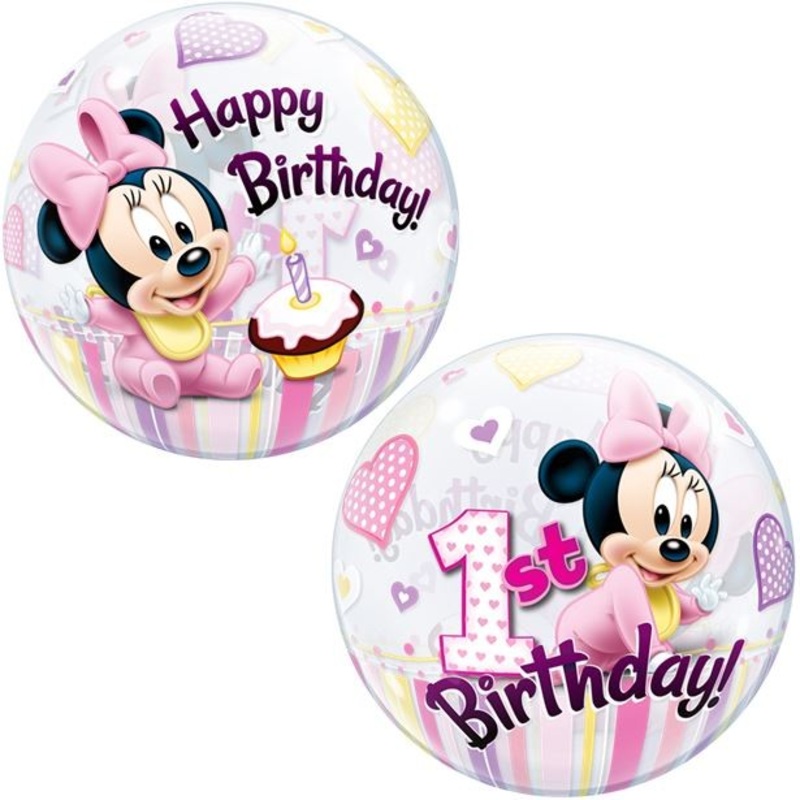 Minnies 1st Birthday ball balloon 56cm