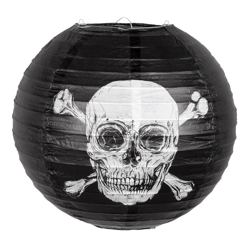 Papierlaterne Piraten mit Stahldraht Rahmen ( 25 cm)