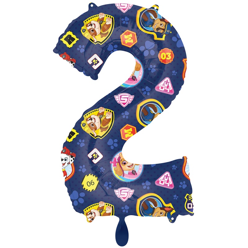 Paw Patrol 2nd birthday foil balloon 86cm