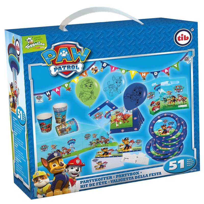 Paw Patrol Friends party case Chase 51 pieces