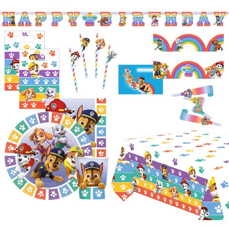 Paw Patrol furry heroes party pack 66 pieces