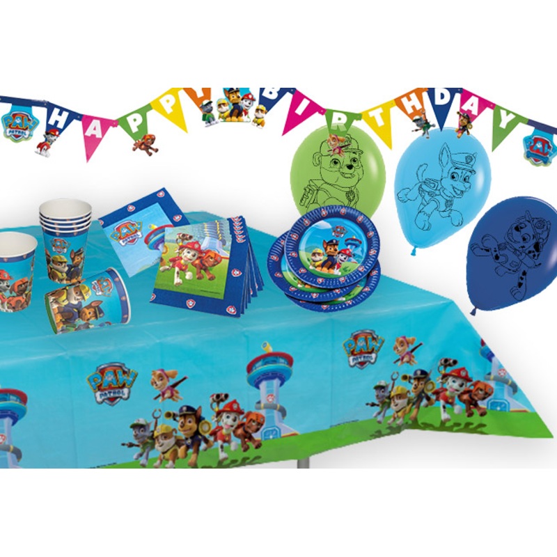 Paw Patrol party package Chase 39 pieces