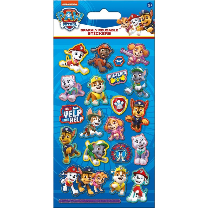 Paw Patrol sparkly stickers
