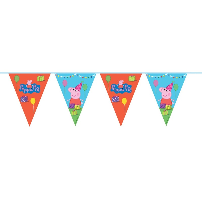 Peppa Pig Birthday pennant chain 10m