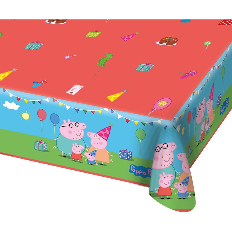Peppa Pig Birthday tablecloth 1.8 x 1.3m