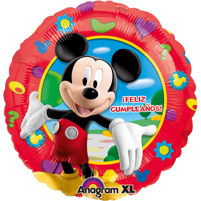 Red Mickey Mouse birthday balloon