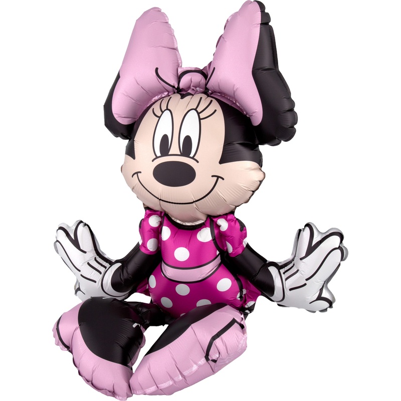 Seated Minnie Mouse foil balloon