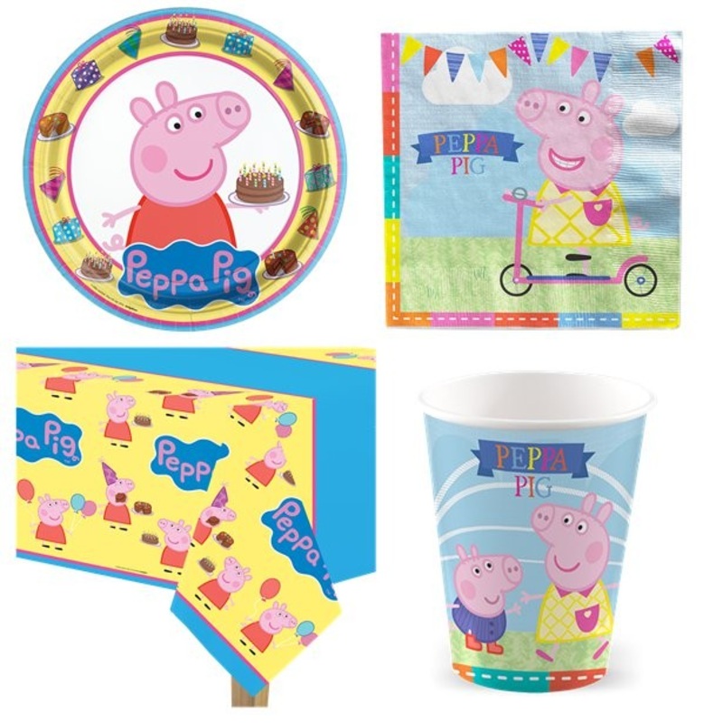 Small Peppa Pig family party set