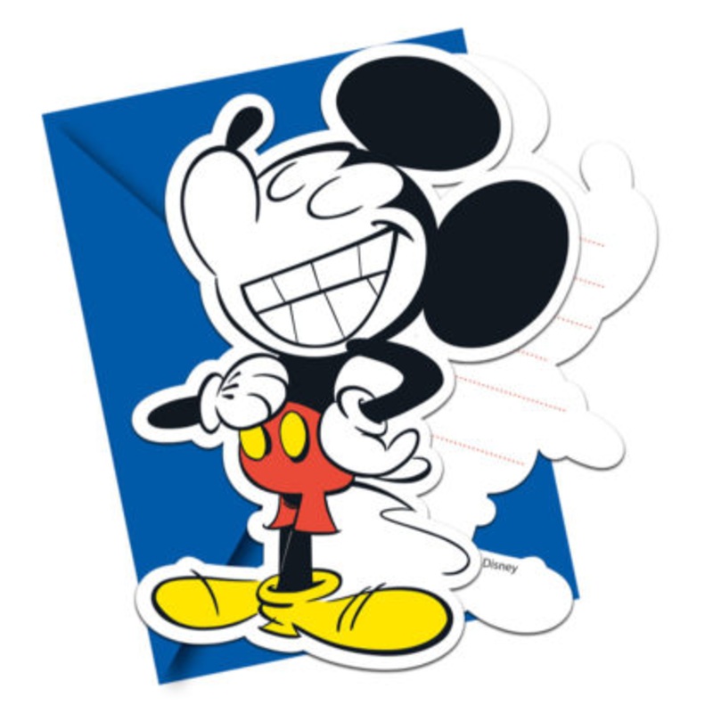 12 pcs. super cool Mickey Mouse invitation cards
