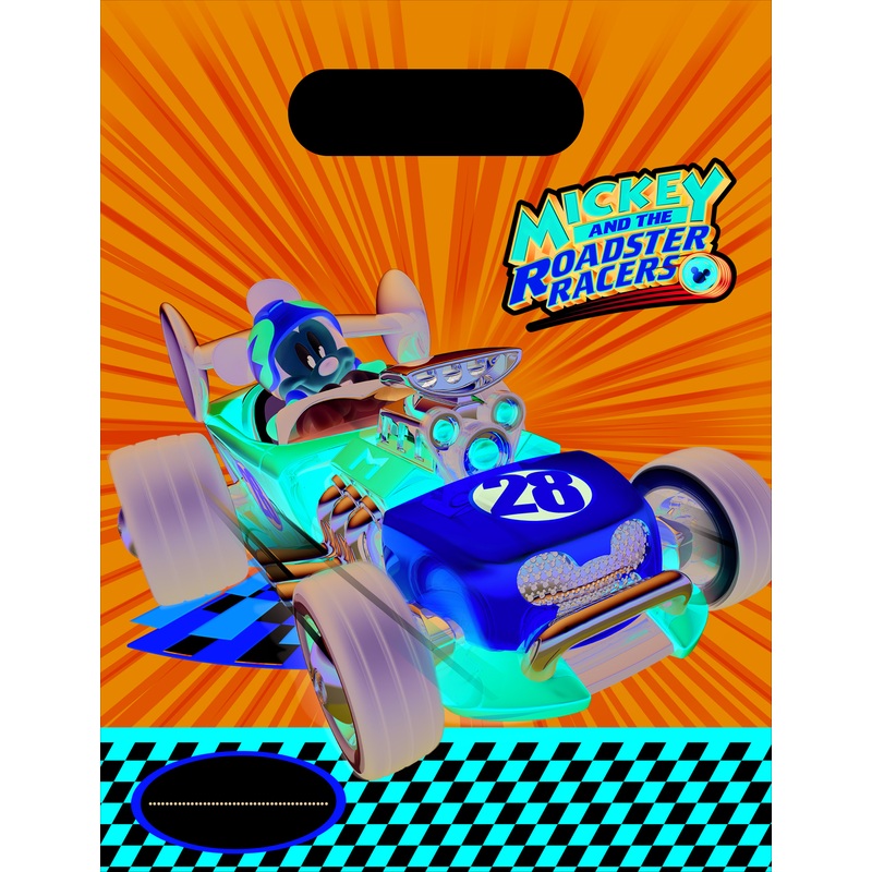 6 racing driver Mickey gift bags