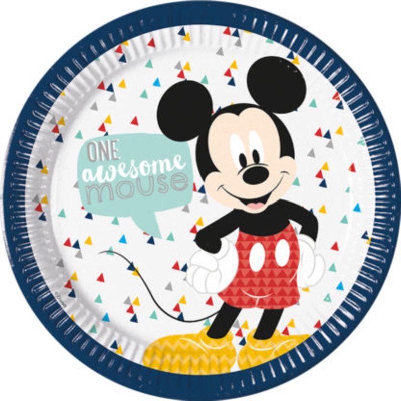 8 Awesome Mickey Mouse plates 23cm