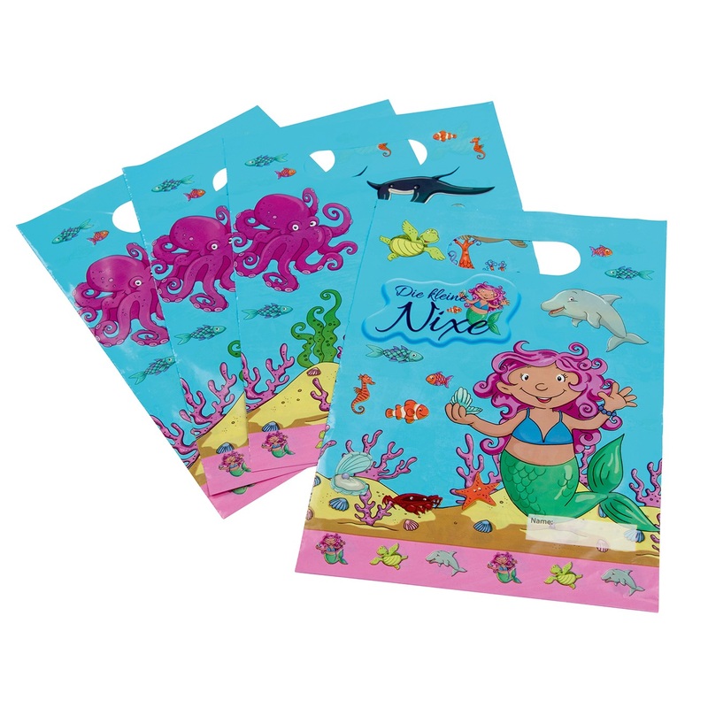 8 little mermaid gift bags 17 x 23cm