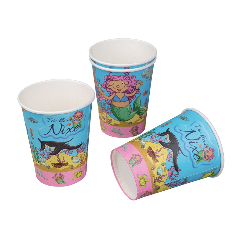 8 Little Mermaid Party Cups 200ml