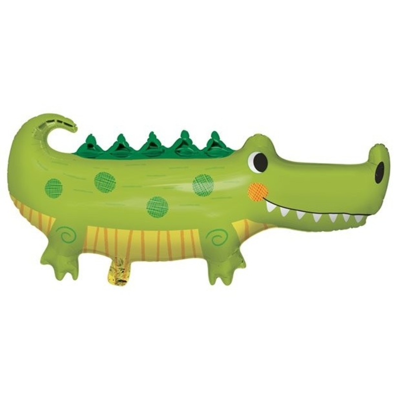 Crocodile Party Foil Balloon 91.4cm