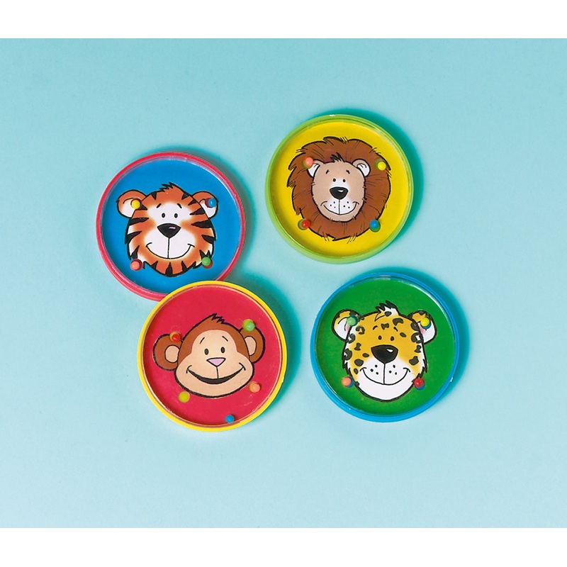Cute puzzle with zoo animals 12 pieces