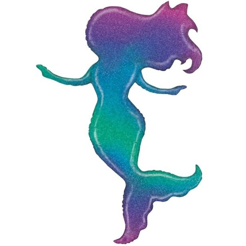 Glittering mermaid balloon 1.32m