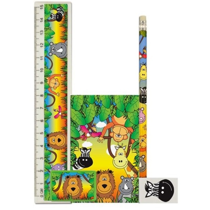 Jungle Fiesta writing set 5 pieces