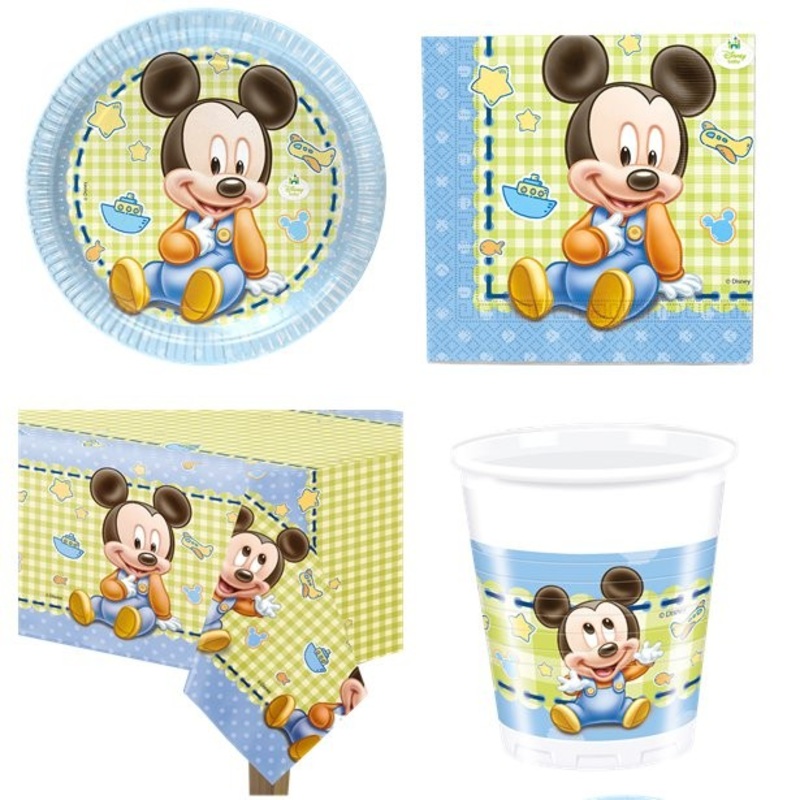 Little Mickey Mouse baby shower set