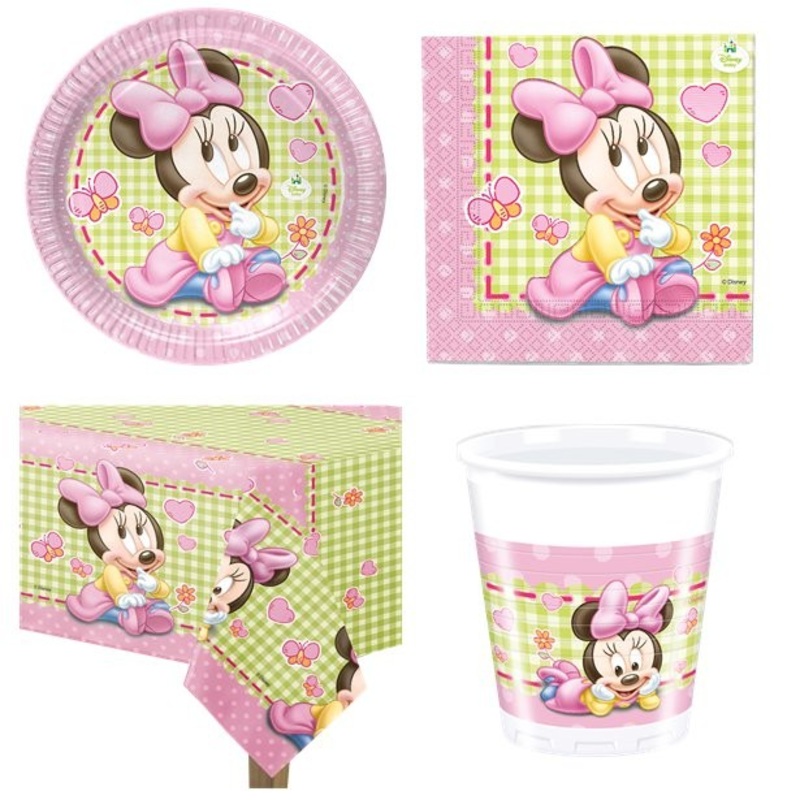 Little Minnie Mouse baby shower set