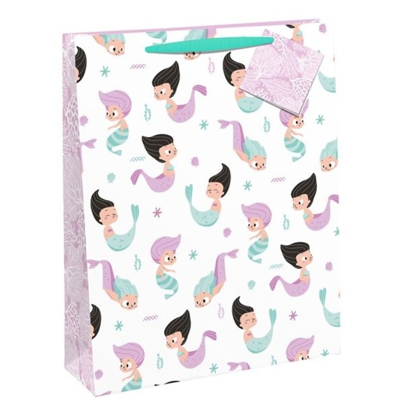 Mermaids gift bag pink