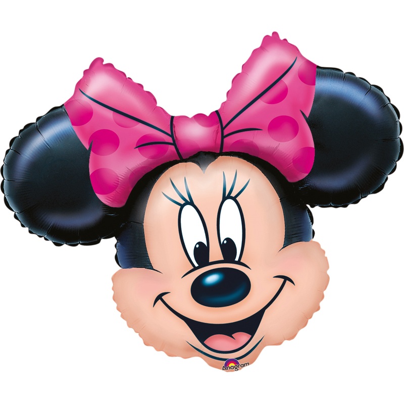 Minnie Mouse face foil balloon