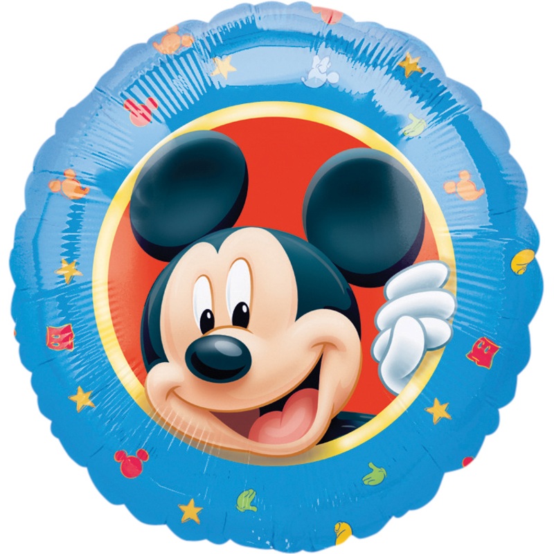 Round Mickey Mouse foil balloon 46cm