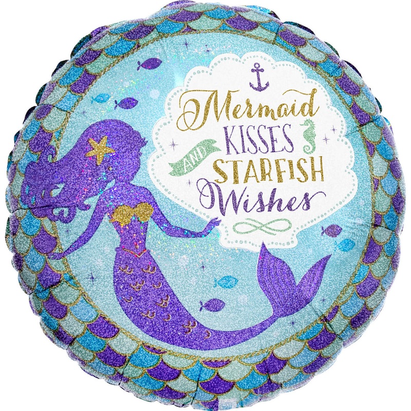 Shellebrate mermaid balloon 45cm