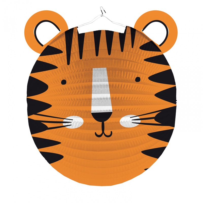 Wild Life Tiger Lantern 25cm