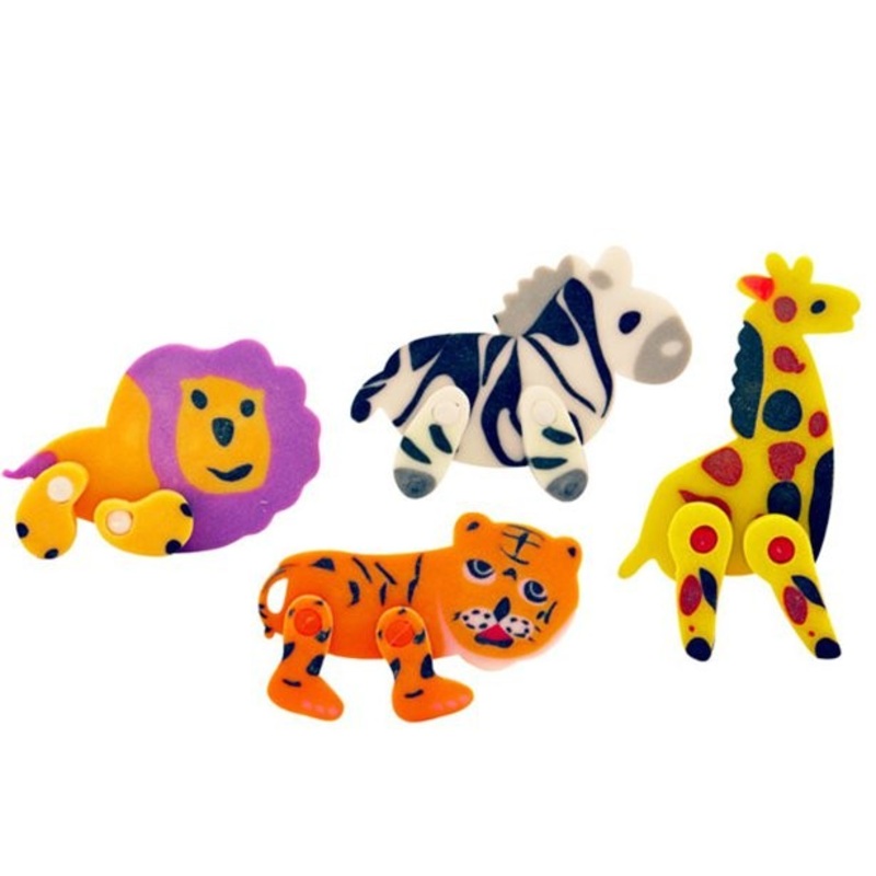 1 Jungle Animals eraser 5cm