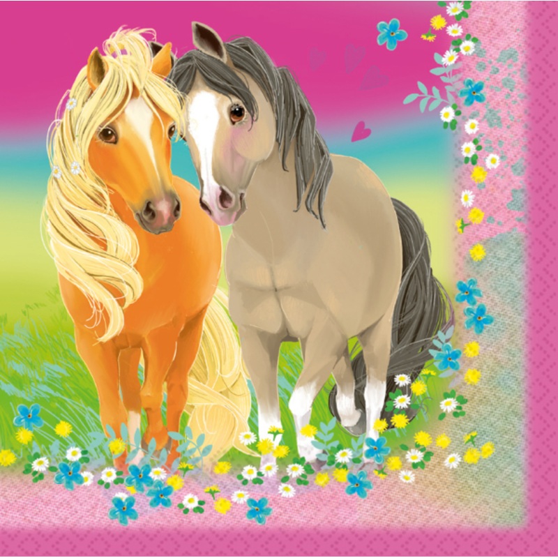 20 napkins Pretty Pony 33cm