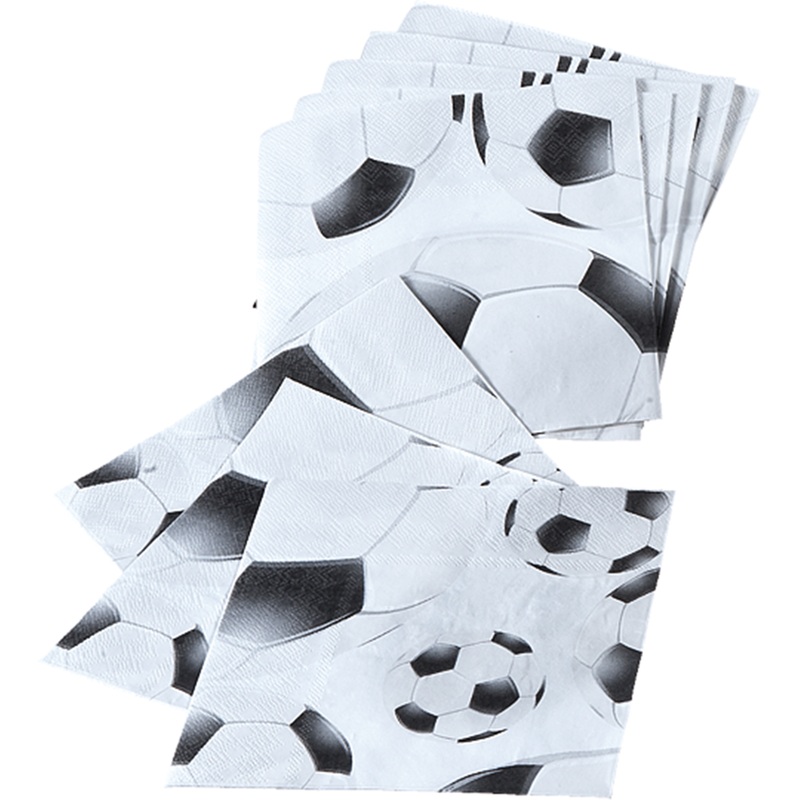 20 soccer star napkins