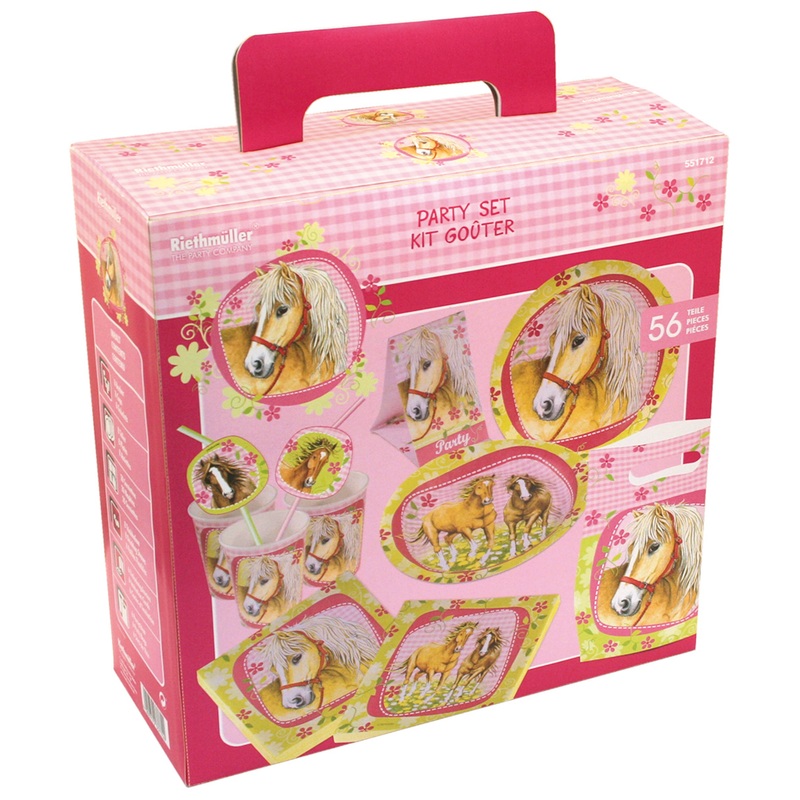 56-piece riding stable party set Lovely Horses