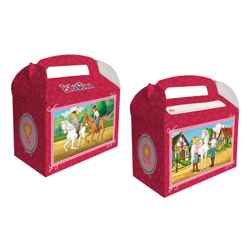 6 Bibi and Tina gift boxes with a name field