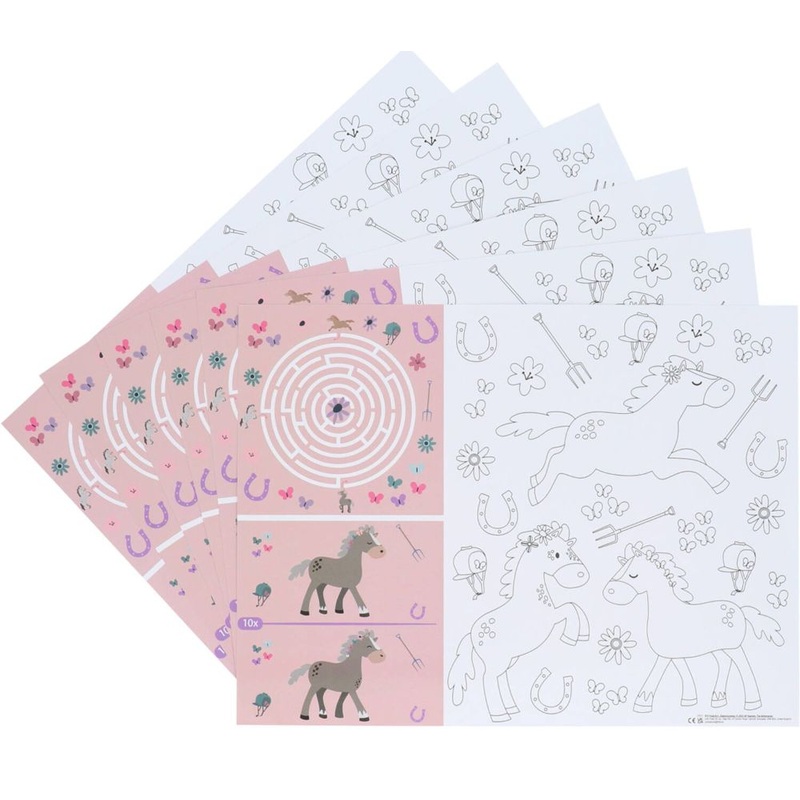 6 Equestrian Farm Joy placemats 40x30cm