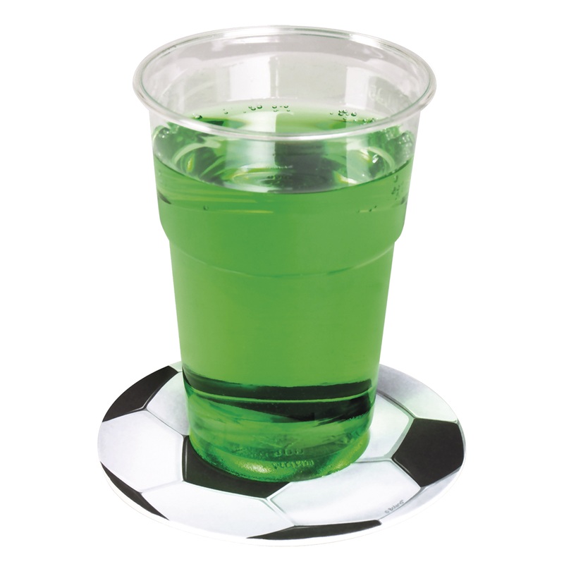 6 Soccer Star Beermat Coasters