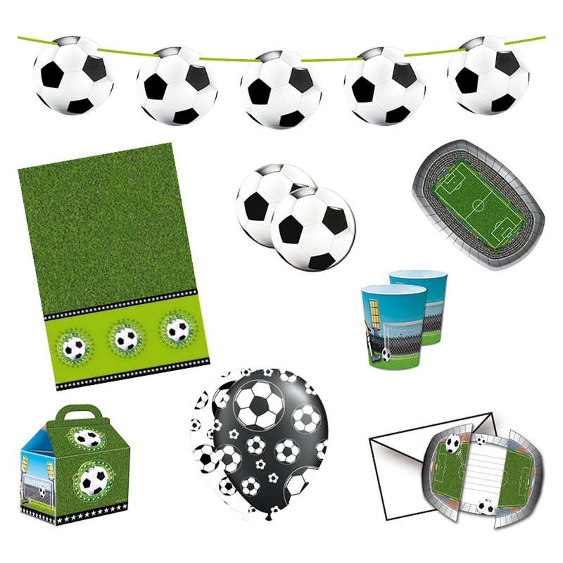 62-piece soccer birthday set